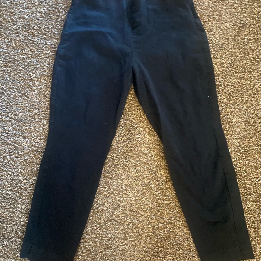 Women's pixie old navy black cropped pants size 14